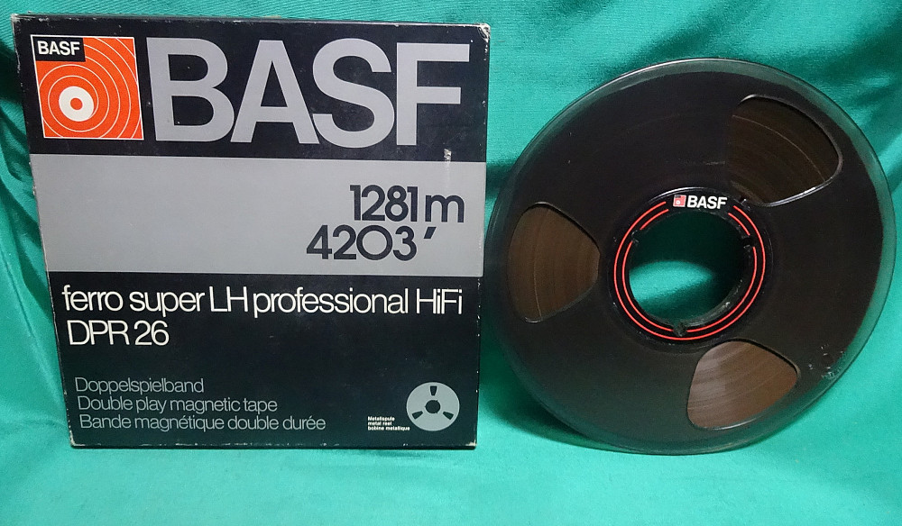 Купить Катушечный магнитофон-рекодер 1 BASF DPR 26 AUDIO TAPE ДЛЯ КАТУШКИ  НА КАТУШКУ НА АЛЮМИНИЕВОЙ КАТУШКЕ BASF 7 ДЮЙМОВ