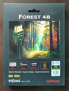 Кабель HDMI AUDIOQUEST hd 48G HDMI 2.1 Forest 3 метра