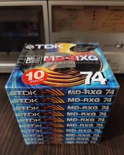 Новые мини диски TDK MD-RXG Recordable Mini Disc Japan