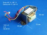 Трансформатор AF-11 ( PXB-40C) двуполярный колонок Sven BF-11, AF-11
