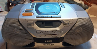 Магнітола Philips AZ1045. СД , тюнер -працюють. Магнітофон працює
