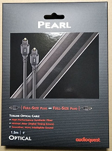Кабель оптический AUDIOQUEST opt 1.5m OPTILINK PEARL