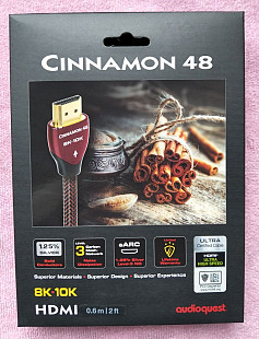 Кабель HDMI AUDIOQUEST hd 48G HDMI 2.1 Cinnamon 60см