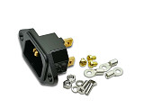 Аппаратный силовой разъем (inlet) IeGo AC-01 Cu-Au