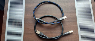 Hi-Fi аудио kабель USB 2.0 Type-А - Type-В - USB Type-C