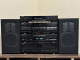 HI-FI стійка KENWOOD (підсилювач, СD, двохкасетна дека, цифровий тюнер), акустика Jamo D110