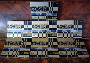 Кассеты DAT (Digital Audio Tape)//(Super RARE!)//(New!) =CSR DR-120= (Кол-во 7шт)