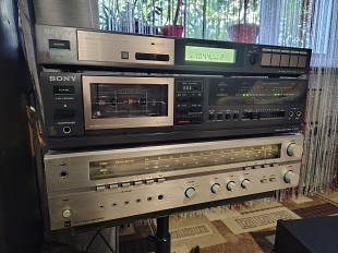 Кассетная дека Sony TC FX220 и тюнер ST JX220