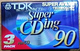 TDK Super CDing 90 Chrome пак 3 штуки