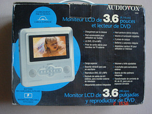 AUDIOWOX D360 CD/ MP3 / DVD PLEER/ с экраном 3, 6"