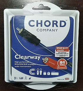 Межблочный кабель CHORD Clearway 2RCA to 2RCA 1m
