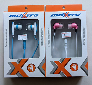 Навушники Maxxtro EPM-101, ЕРМ-102 вакуумні стерео(без мікрофона)