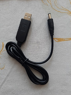 Шнур повышающий напряжение преобразователь USB 5 - 12 V