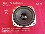 Динамик 20 Вт FD105 низкочастотный Gemix Sven F&D