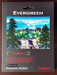 Кабель межблочный AUDIOQUEST 0.6m Evergreen RCA-RCA