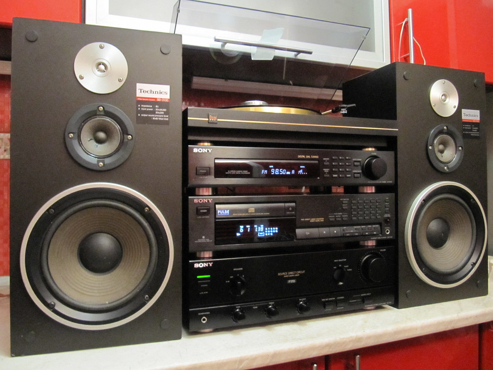 Стереосистема SONY Hi-Fi Audio Rack 1990 с ПАСПОРТАМИ + LP ...